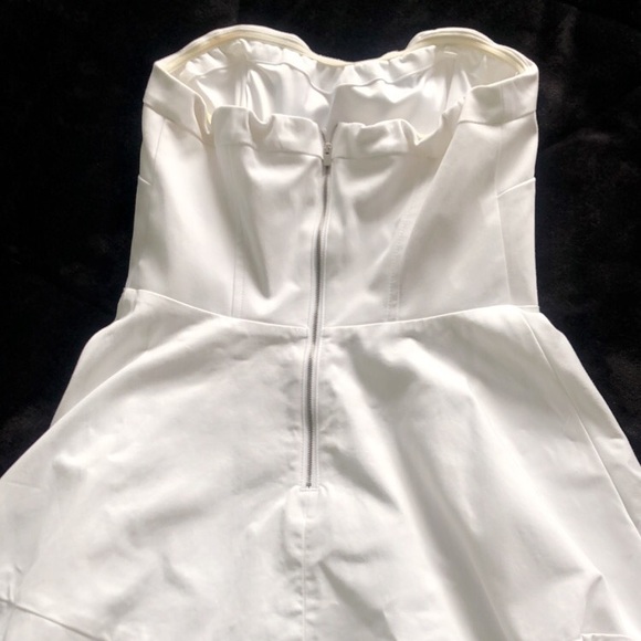 White Strapless Dress - Picture 2 of 2